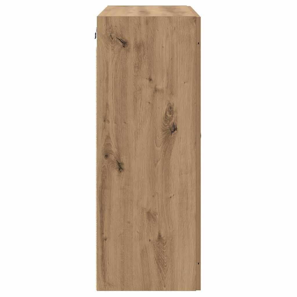 Væghængt skab 2 pcs Artisan Egetræ 69,5 x 34 x 90 cm