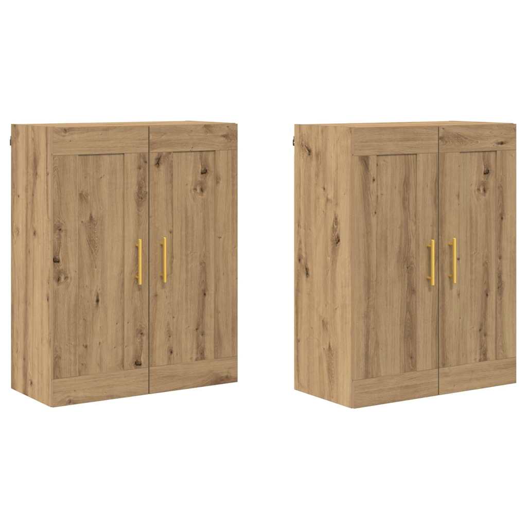 Væghængt skab 2 pcs Artisan Egetræ 69,5 x 34 x 90 cm