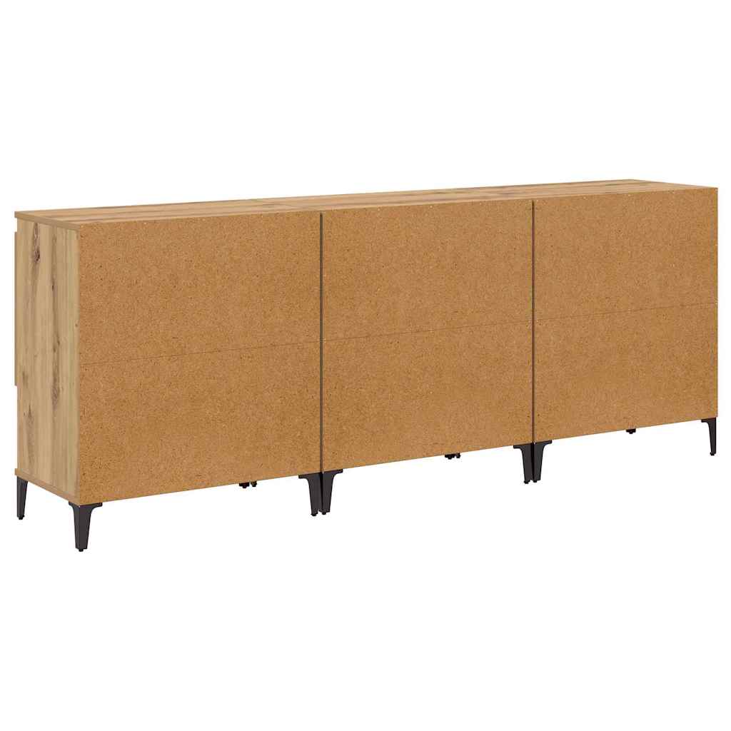 Sideboards 3 stk. Artisan Egetræ 60 x 35 x 70 cm