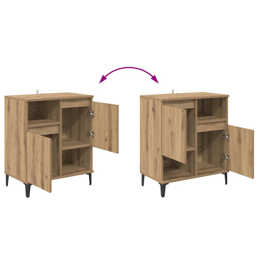 Sideboards 3 stk. Artisan Egetræ 60 x 35 x 70 cm