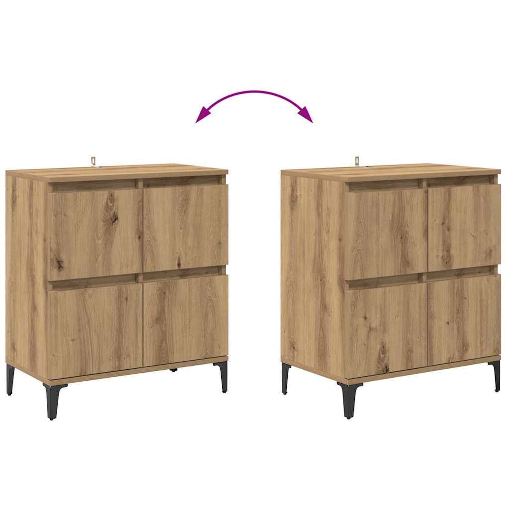 Sideboards 3 stk. Artisan Egetræ 60 x 35 x 70 cm