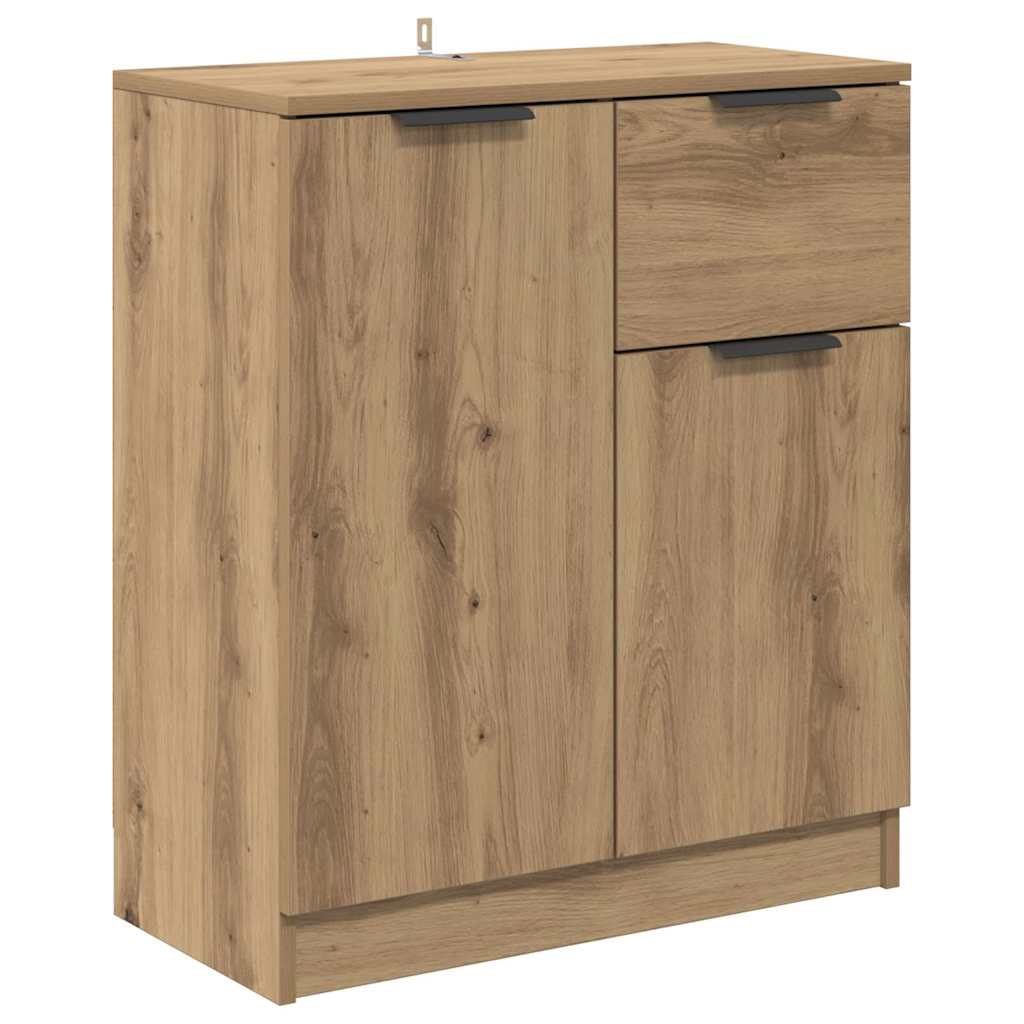 Sideboards 2 pcs Artisan Egetræ 60 x 30 x 70 cm Konstrueret træ