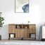 Sideboards 2 pcs Artisan Egetræ 60 x 35 x 70 cm Konstrueret træ