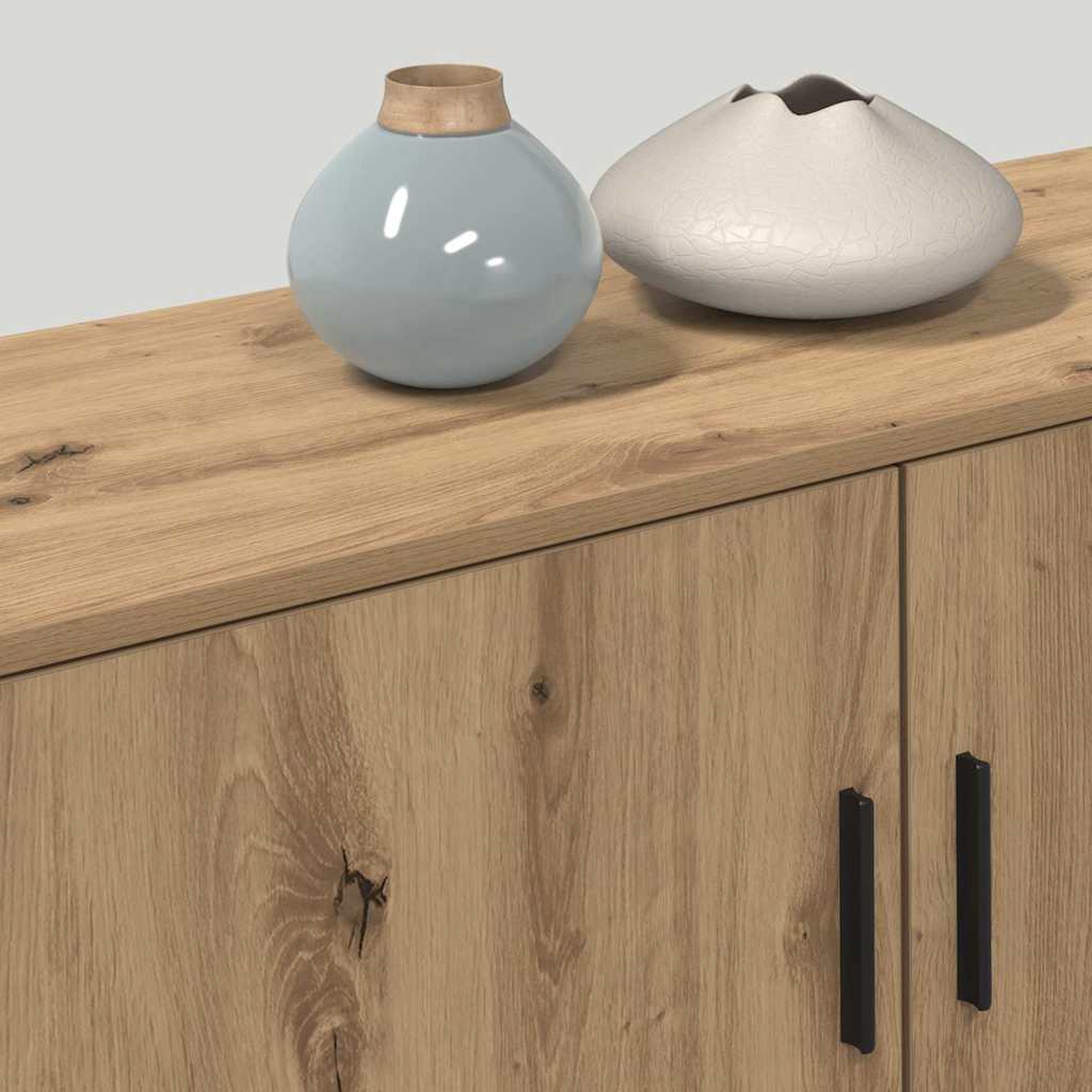 Væghængt TV-skab sæt 3 pcs Artisan Egetræ Konstrueret træ