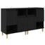 Sideboards 2 pcs Sort eg 60 x 35 x 70 cm Konstrueret træ