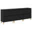 Sideboards 3 pcs Sort eg 60 x 35 x 70 cm Konstrueret træ
