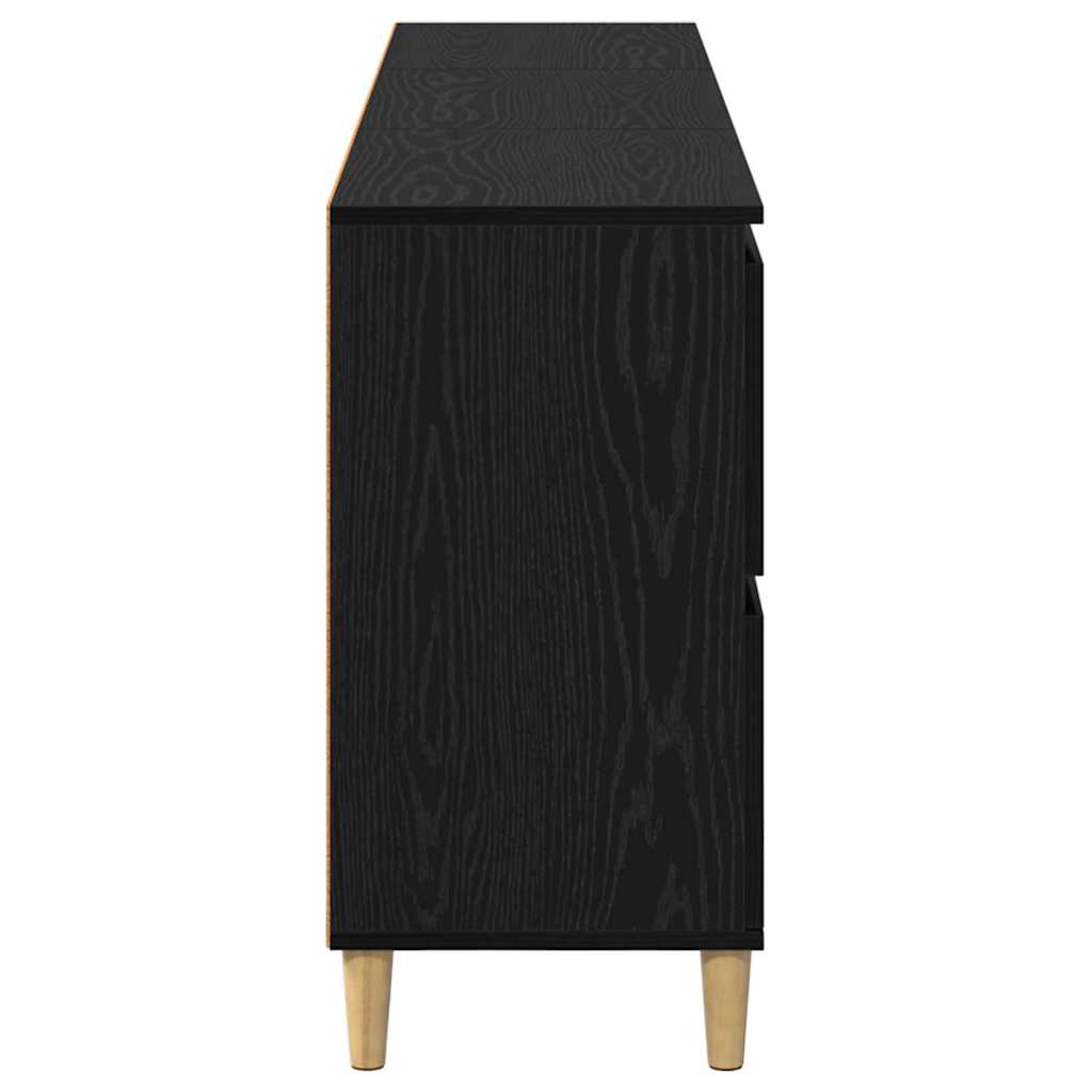 Sideboards 3 pcs Sort eg 60 x 35 x 70 cm Konstrueret træ