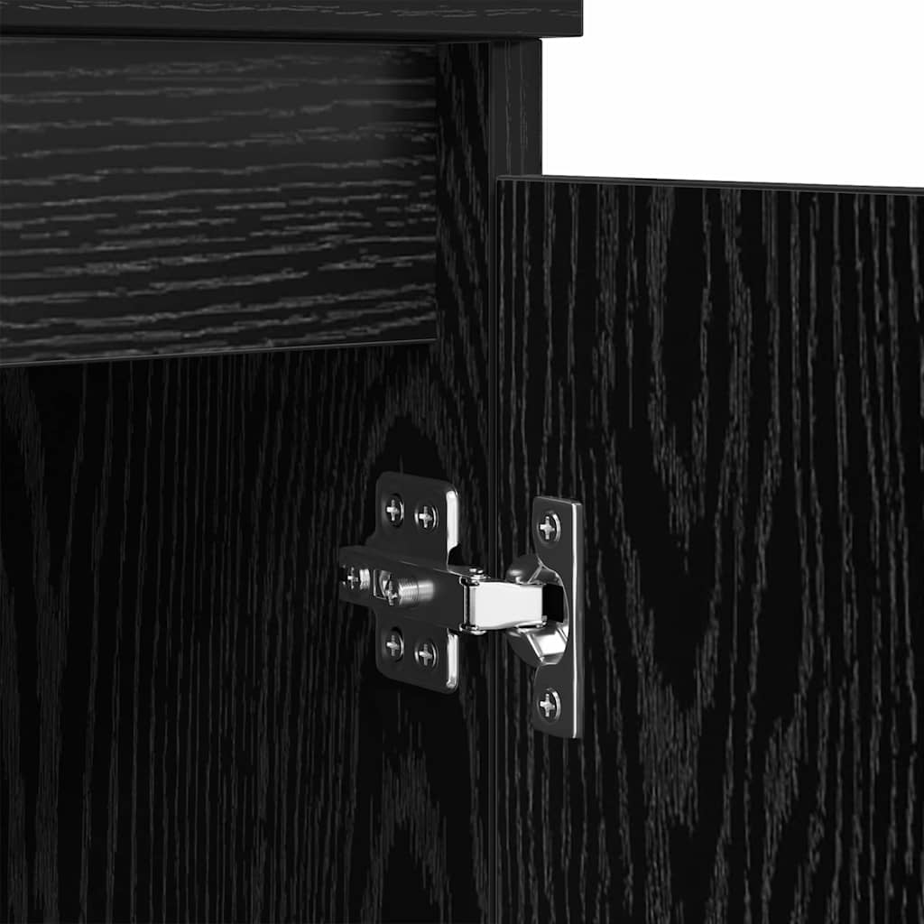 Sideboards 3 stk. Sort eg 60 x 35 x 70 cm Konstrueret træ