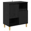 Sideboards 3 stk. Sort eg 60 x 35 x 70 cm Konstrueret træ