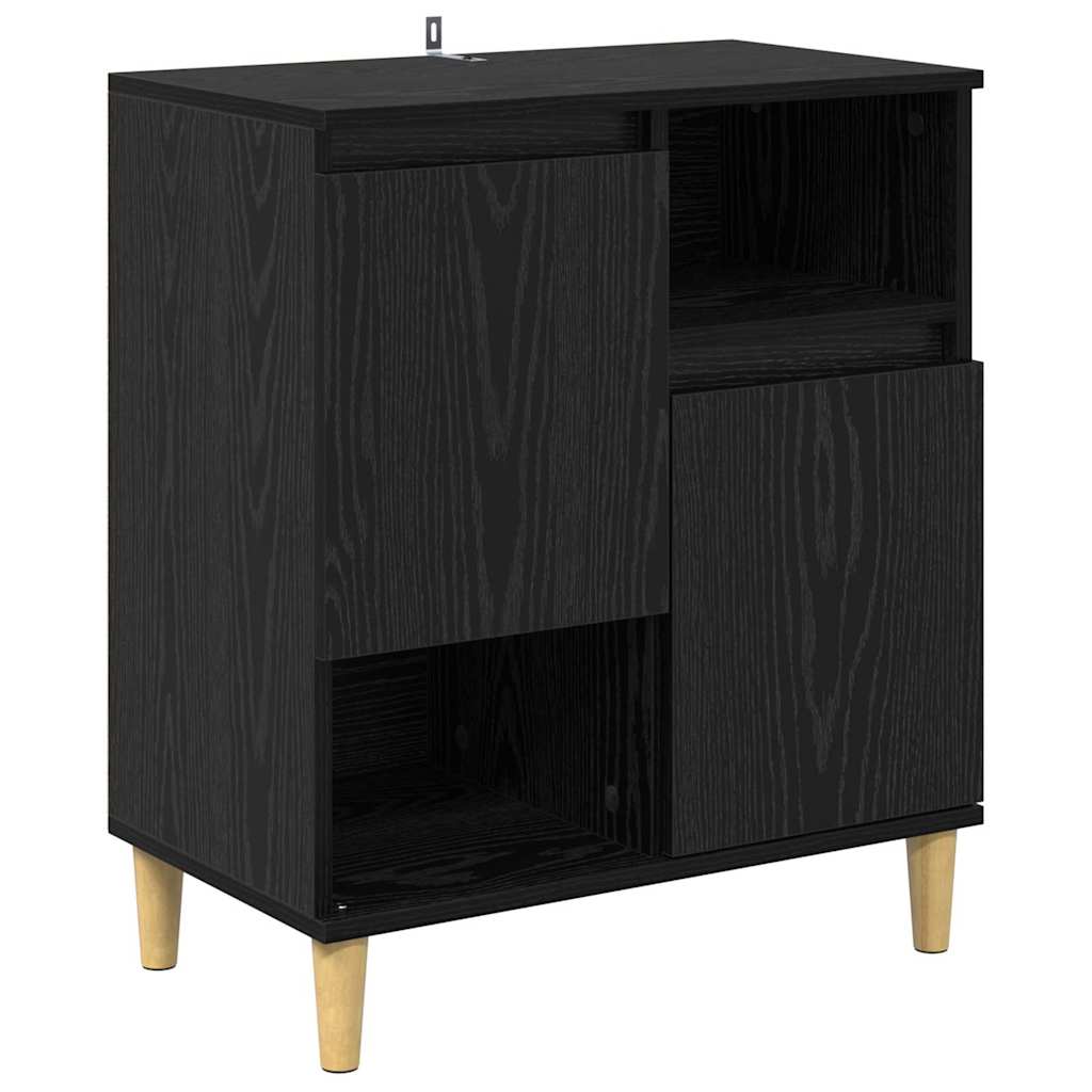 Sideboards 3 stk. Sort eg 60 x 35 x 70 cm Konstrueret træ