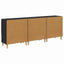 Sideboards 3 pcs Sort eg 60 x 35 x 70 cm Konstrueret træ