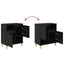 Sideboards 3 stk. Sort eg 60 x 35 x 70 cm Konstrueret træ