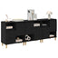 Sideboards 3 stk. Sort eg 60 x 35 x 70 cm Konstrueret træ