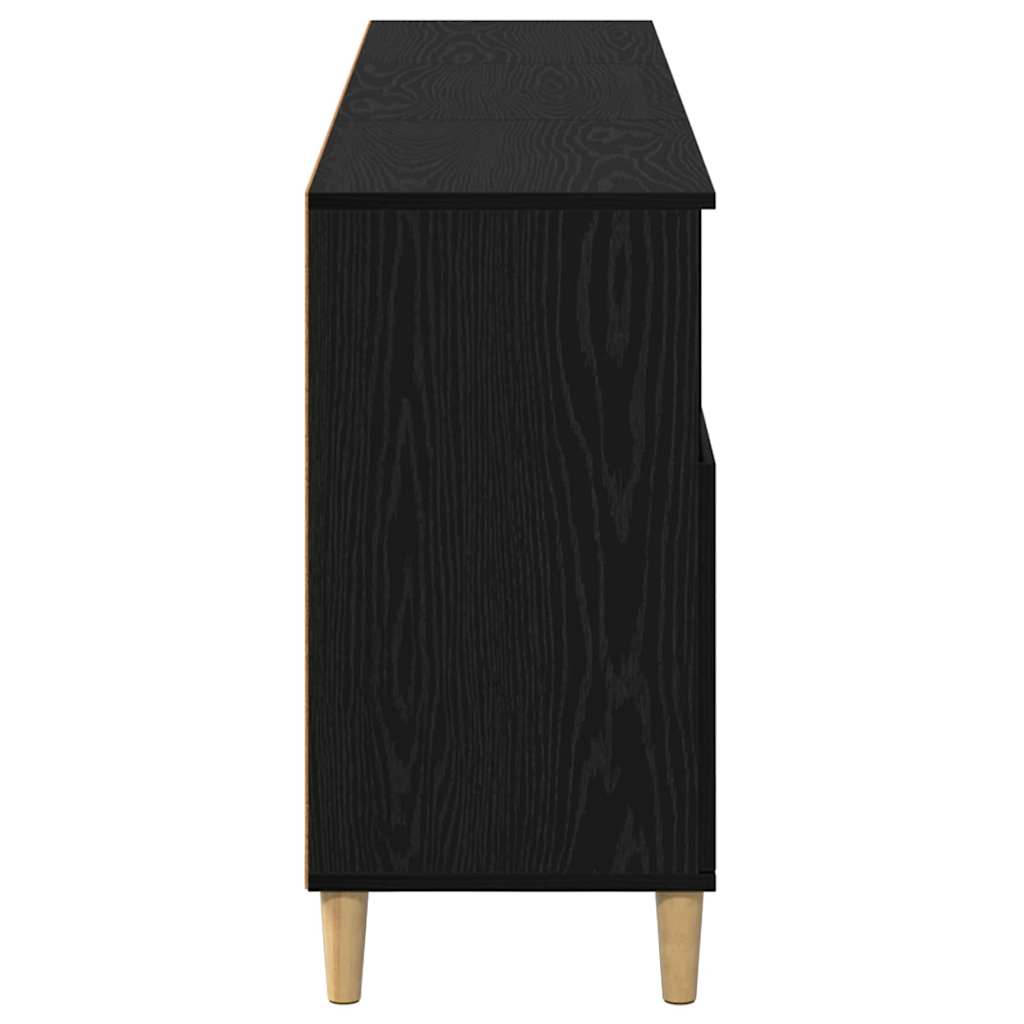 Sideboards 3 stk. Sort eg 60 x 35 x 70 cm Konstrueret træ
