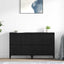 Sideboards 2 pcs Sort eg 60 x 35 x 70 cm Konstrueret træ