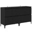 Sideboards 2 pcs Sort eg 60 x 35 x 70 cm Konstrueret træ