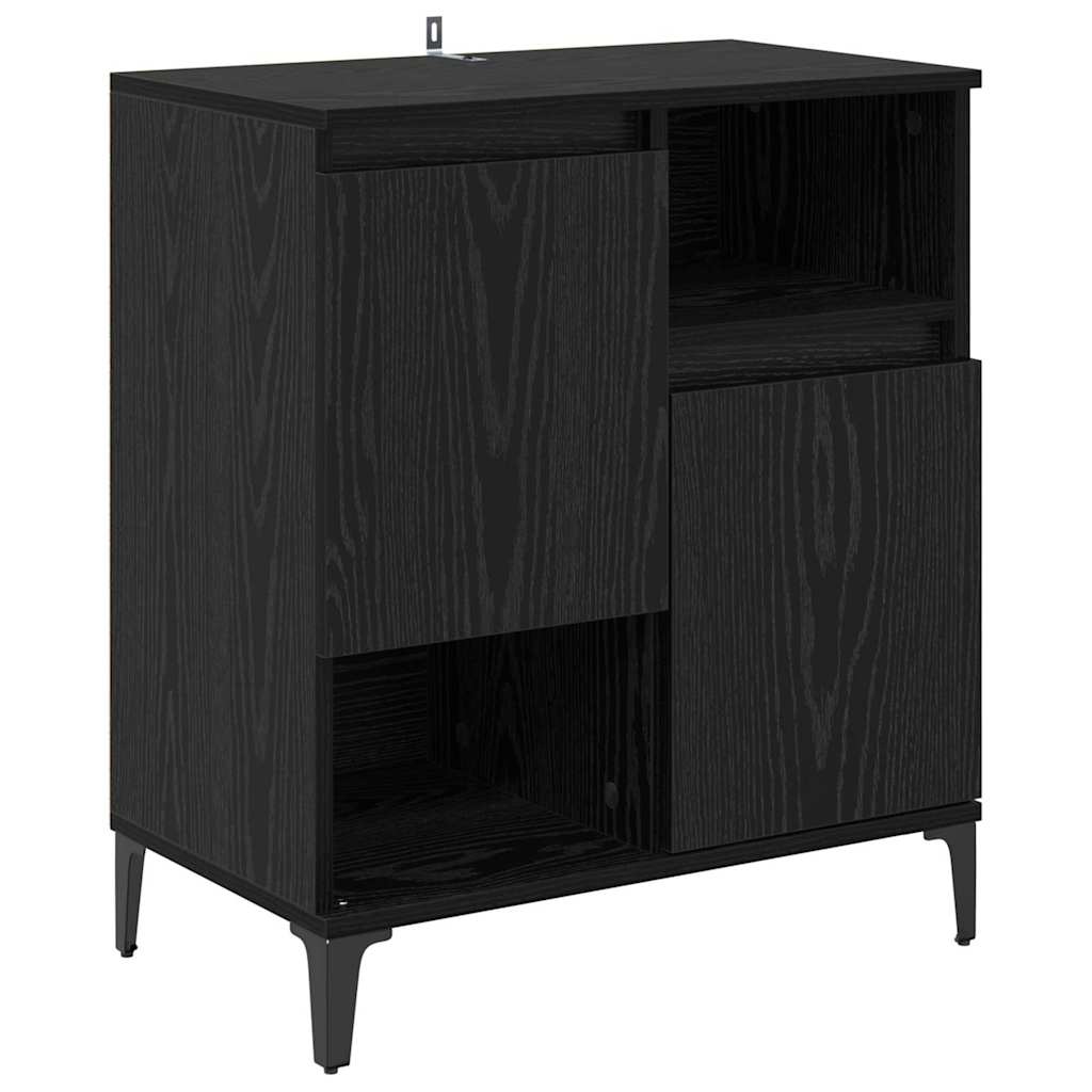 Sideboards 3 stk. Sort eg 60 x 35 x 70 cm Konstrueret træ