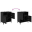 Sideboards 3 stk. Sort eg 60 x 35 x 70 cm Konstrueret træ