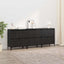 Sideboards 3 stk. Sort eg 60 x 35 x 70 cm Konstrueret træ
