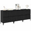 Sideboards 3 pcs Sort eg 60 x 35 x 70 cm Konstrueret træ