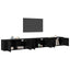 Væghængt TV-skab sæt 3 pcs Sort eg 100 x 34,5 x 40 cm