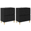 Sideboards 2 pcs Sort eg 60 x 35 x 70 cm Konstrueret træ