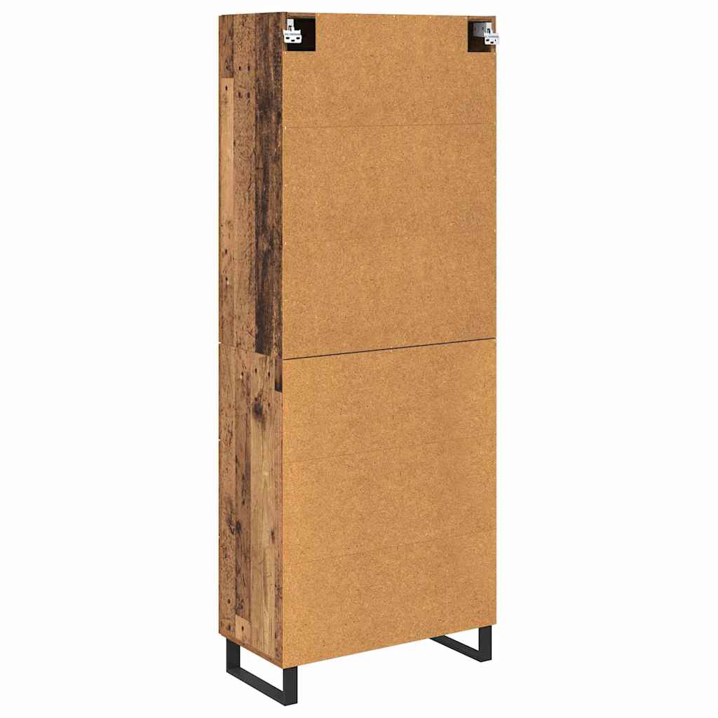 Highboard Gammelt træ 69,5 x 34 x 180 cm Konstrueret træ