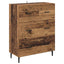 Highboard med skuffe 2 pcs Gammelt træ Konstrueret træ