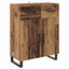 Highboard med skuffe 2 pcs Gammelt træ Konstrueret træ