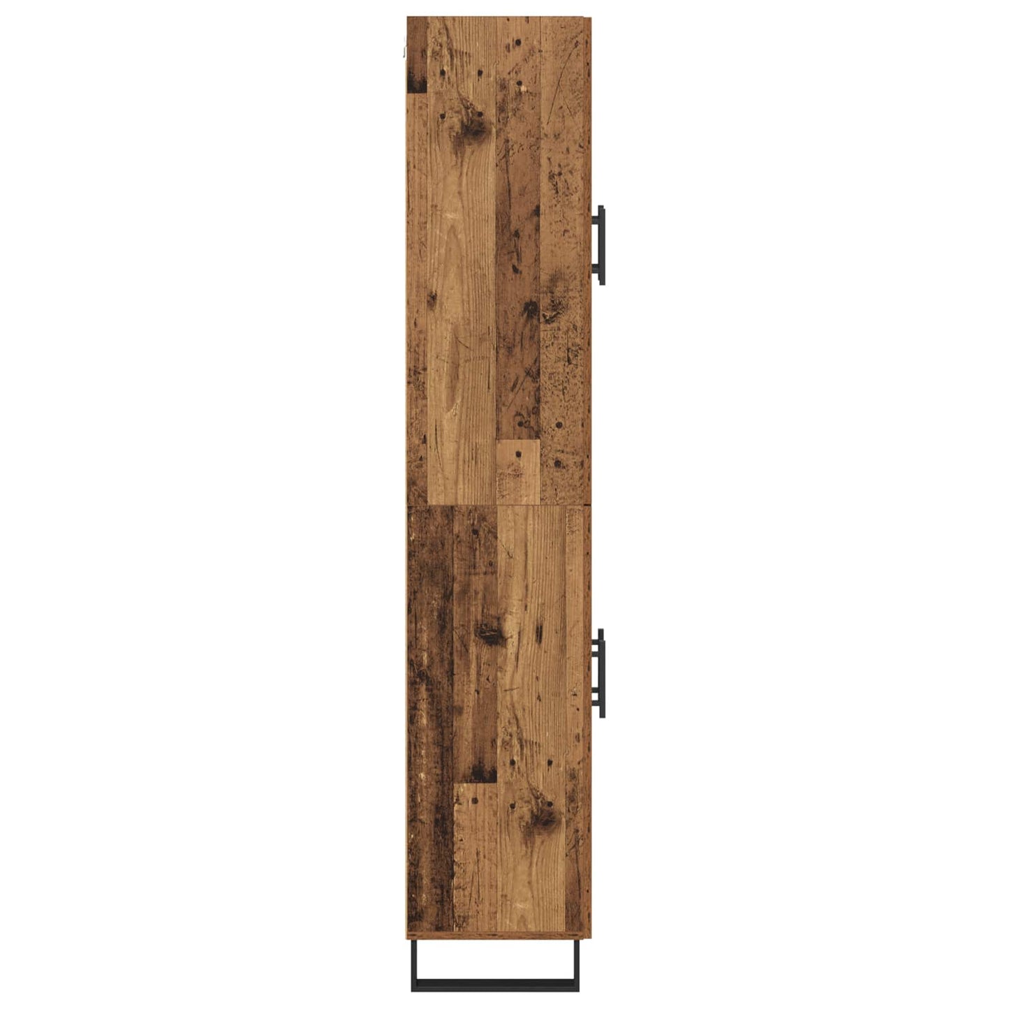 Highboard 2 pcs Gammelt træ Konstrueret træ