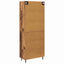 Highboard 2 pcs Gammelt træ Konstrueret træ