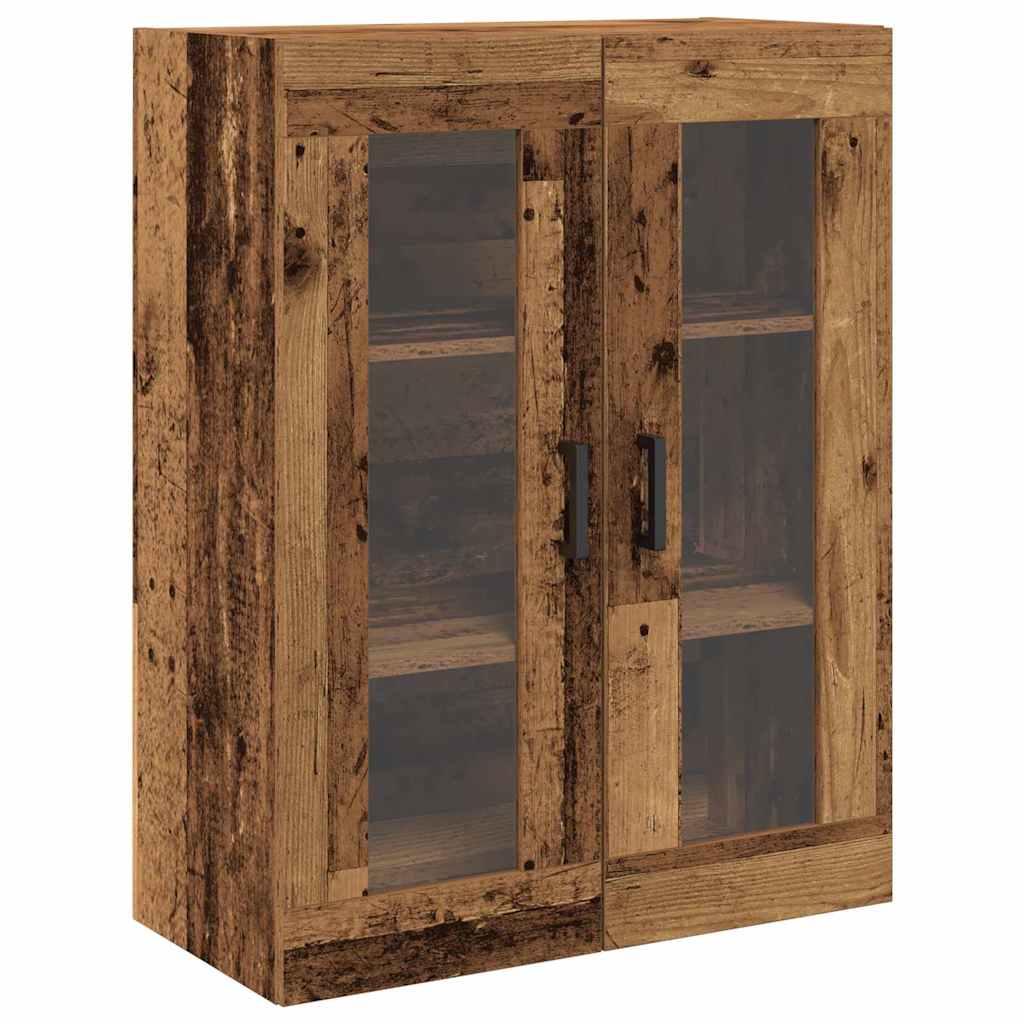 Highboard 2 pcs Gammelt træ Konstrueret træ