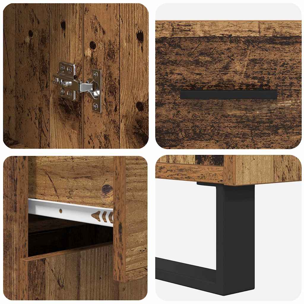Highboard Gammelt træ 69,5 x 34 x 180 cm Konstrueret træ