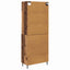 Highboard Gammelt træ 69,5 x 34 x 180 cm Ingeniørtræ og glas