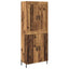 Highboard 2 pcs Gammelt træ Konstrueret træ