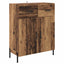 Highboard 2 pcs Gammelt træ Konstrueret træ