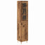 Highboard 2 pcs Gammelt træ Konstrueret træ