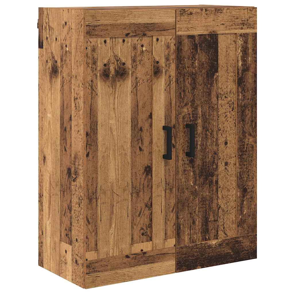 Highboard 2 pcs Gammelt træ Konstrueret træ