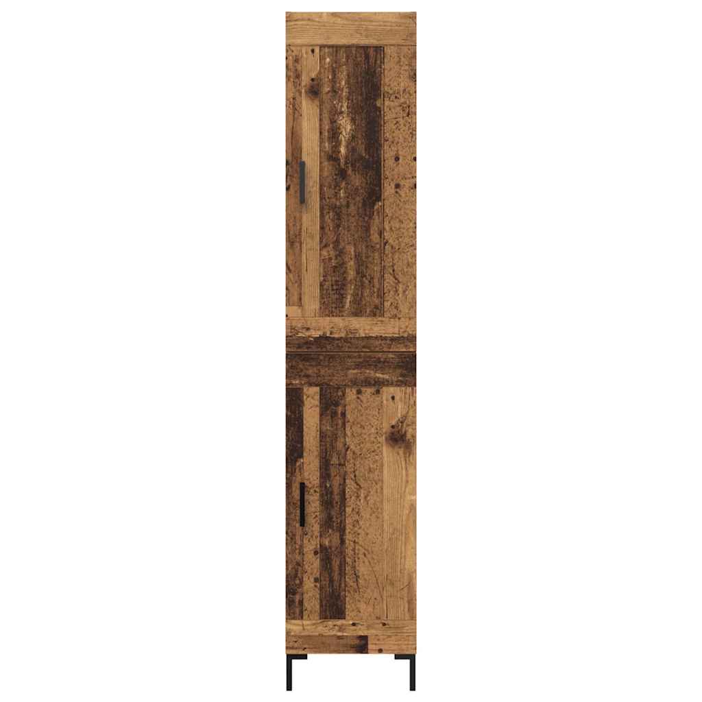 Highboard Gammelt træ 34,5 x 34 x 180 cm Konstrueret træ