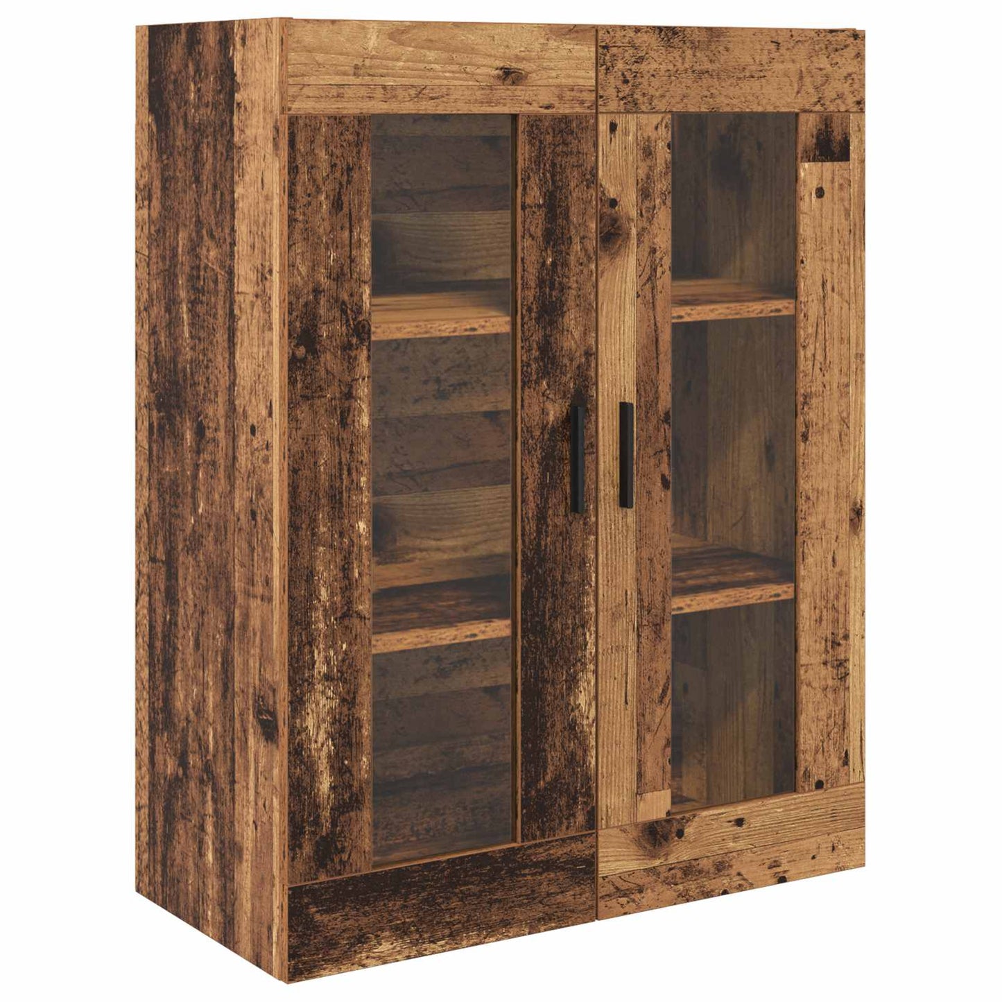 Highboard med skuffe 2 pcs Gammelt træ Konstrueret træ