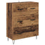 Highboard med skuffe 2 pcs Gammelt træ Konstrueret træ