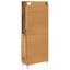 Highboard med skuffe 2 pcs Gammelt træ Konstrueret træ