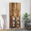 Highboard Gammelt træ 69,5 x 34 x 180 cm Konstrueret træ