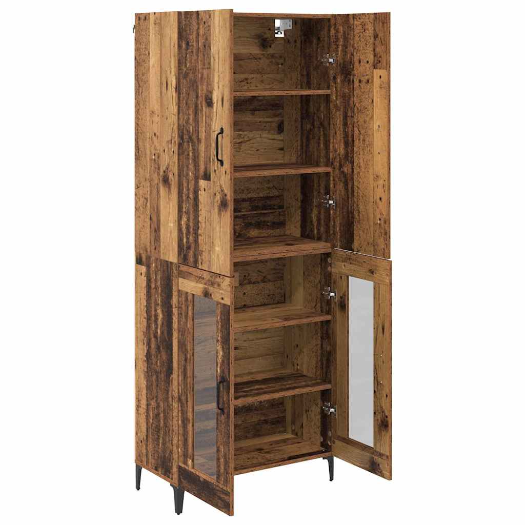 Highboard Gammelt træ 69,5 x 34 x 180 cm Konstrueret træ