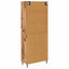 Highboard med skuffe 2 pcs Gammelt træ Konstrueret træ