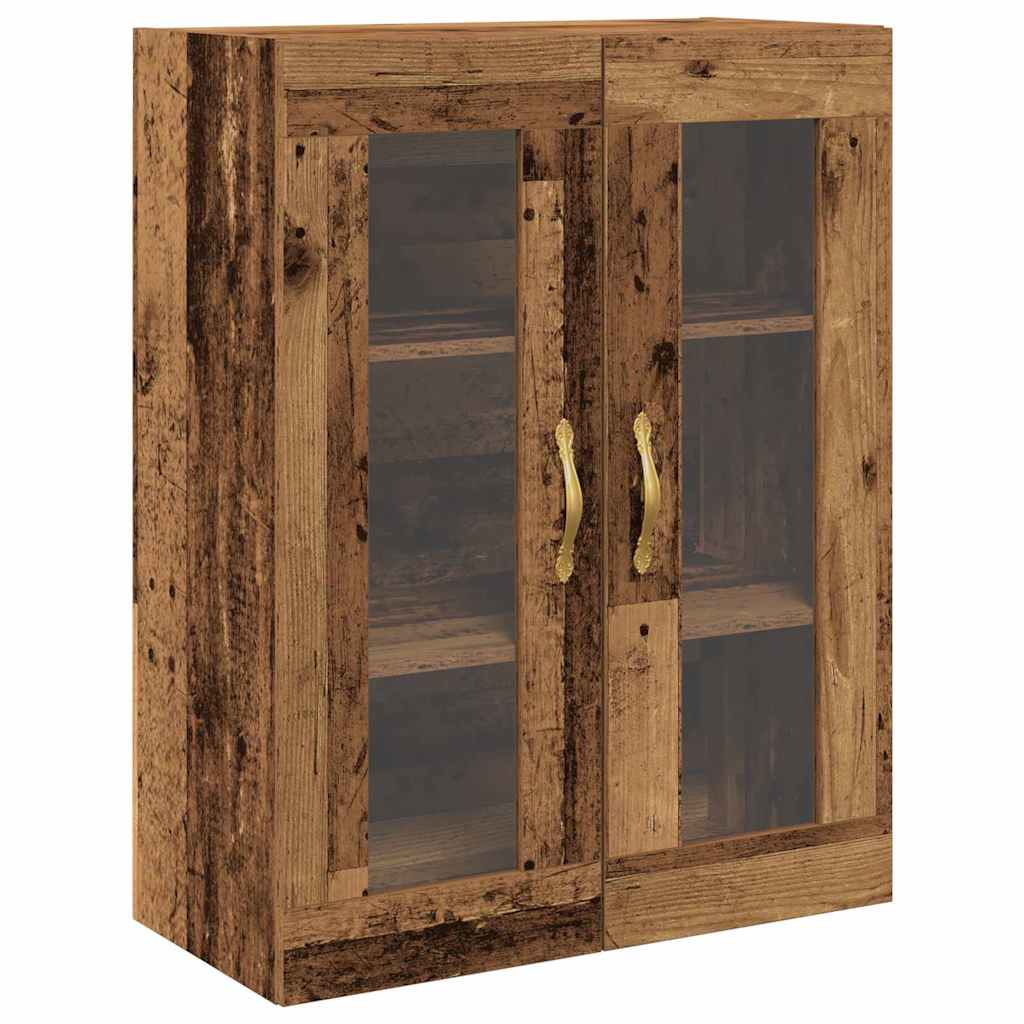Highboard 2 pcs Gammelt træ Konstrueret træ