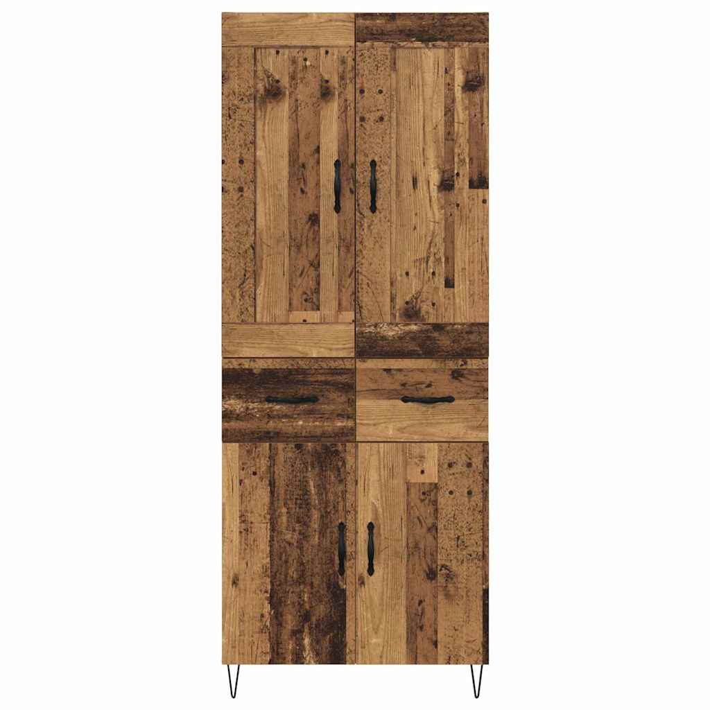 Highboard Gammelt træ 69,5 x 34 x 180 cm Konstrueret træ