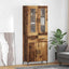 Highboard med skuffe 2 pcs Gammelt træ Konstrueret træ