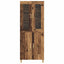 Highboard Gammelt træ 69,5 x 34 x 180 cm Ingeniørtræ og glas