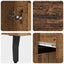 Highboard med skuffe 2 pcs Gammelt træ Ingeniørtræ og glas